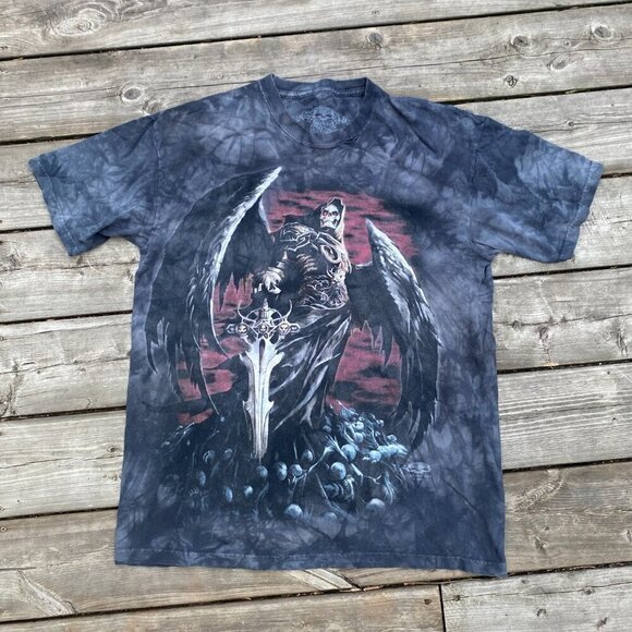 Vintage 2005 Skullbone 'Death Reaper Graphic T Shirt Large - Picture 1 of 6